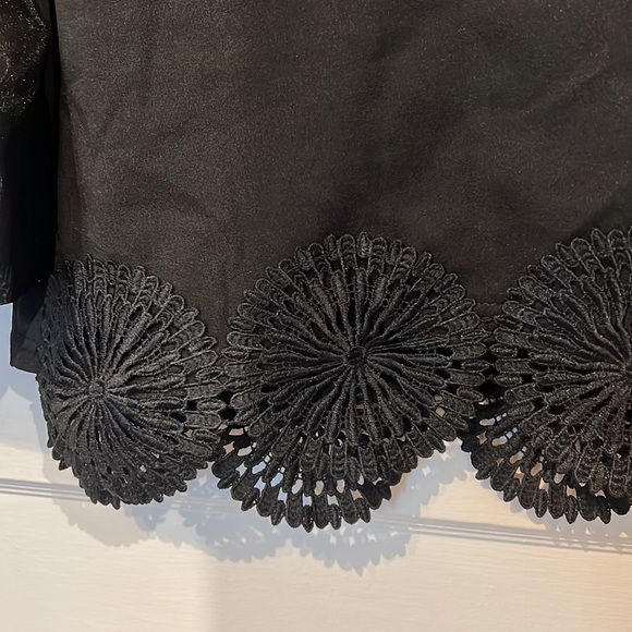 NWT SUZY ORGANZA PUFF SLEEVE TOP - Picture 5 of 7